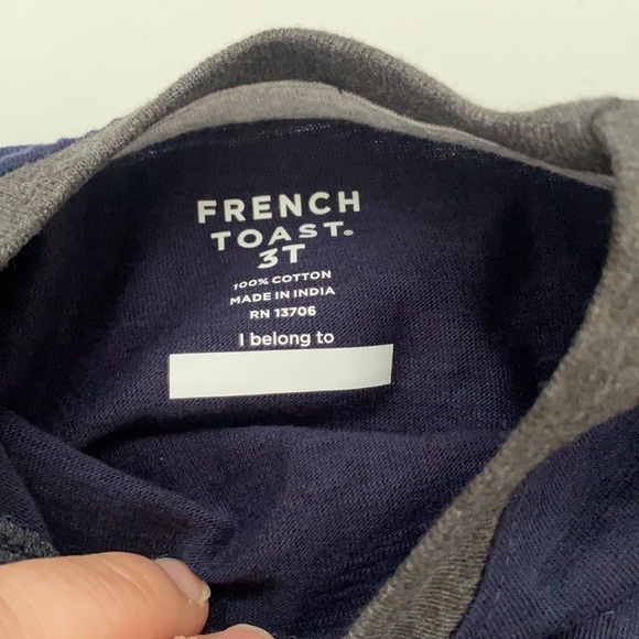 Navy Blue & Grey T-shirts size 3T - Picture 4 of 9